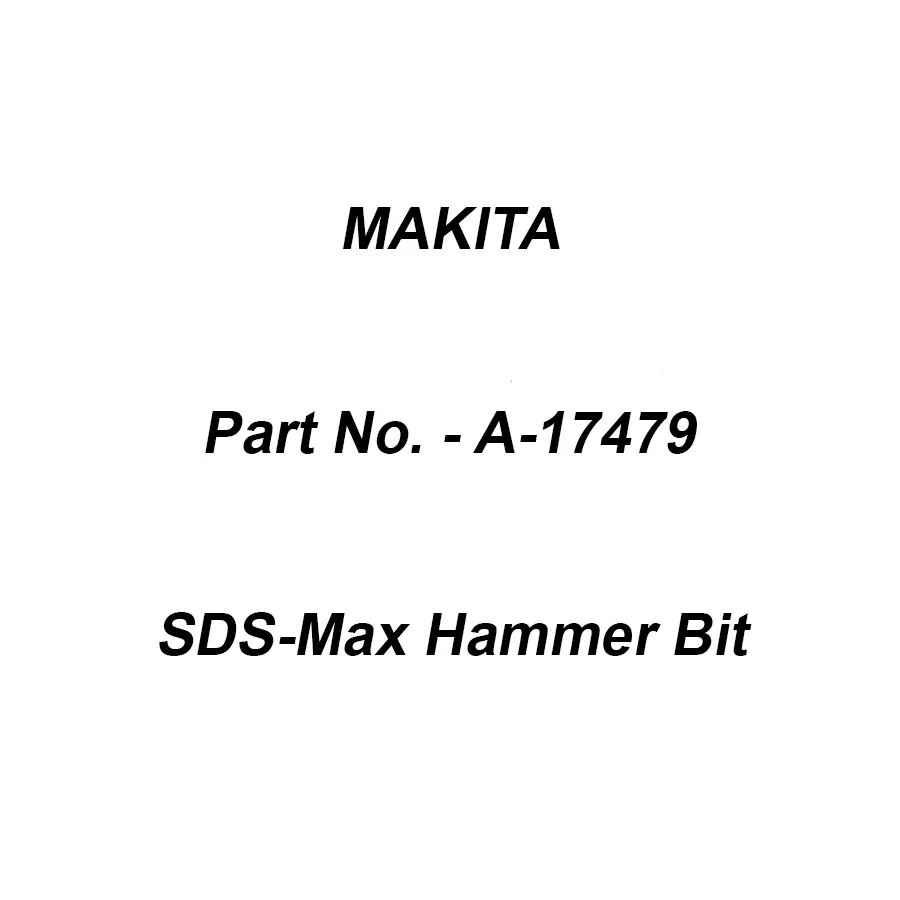 Makita SDS-Max Hammer Bit Size 16.0-305 mm, Part No A-17479