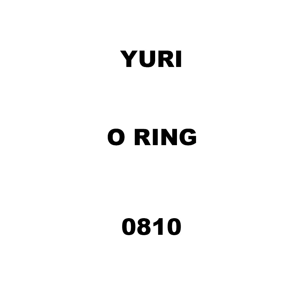 Yuri O Ring Spare for Demolition & Breaker 0810