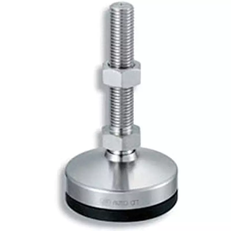 TAKIGEN Leveling Foot Stainless Steel Hairline Finish 1.205 Kg for Heavy Loads, K-1277-B-20-100