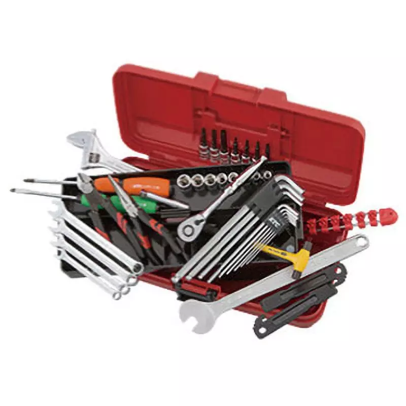 Ktc Cycle Tools Set Kit with Case Sockets Wrenches Pliers, SK3402CY (Pack of 40)