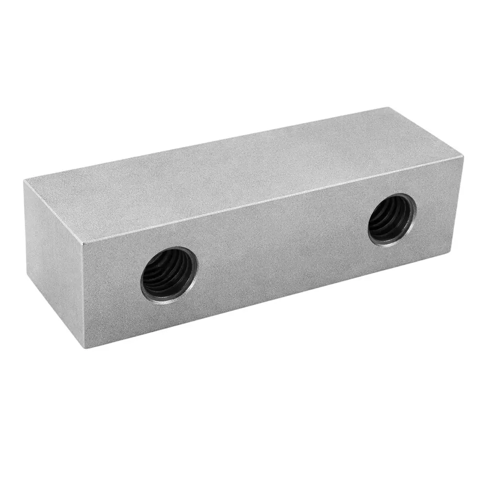 Tool Fast Jaw Plate Manual Operating Mode Aluminium for MMV-6-HXL, Machinable Jaw Plate (Aliminium)