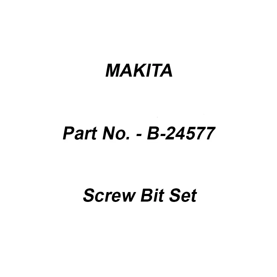 Makita Screw Bit Set Size PH 1-25 mm in Flip Top Case Packing, Part No B-24577