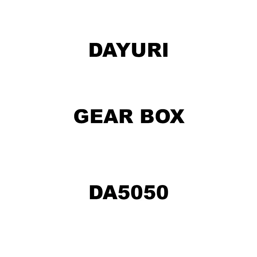 Dayuri Gear Box Spare for Demolition Hammer DA5050
