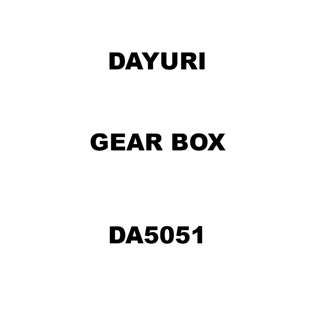 Dayuri Gear Box Spare for Demolition Hammer DA5051