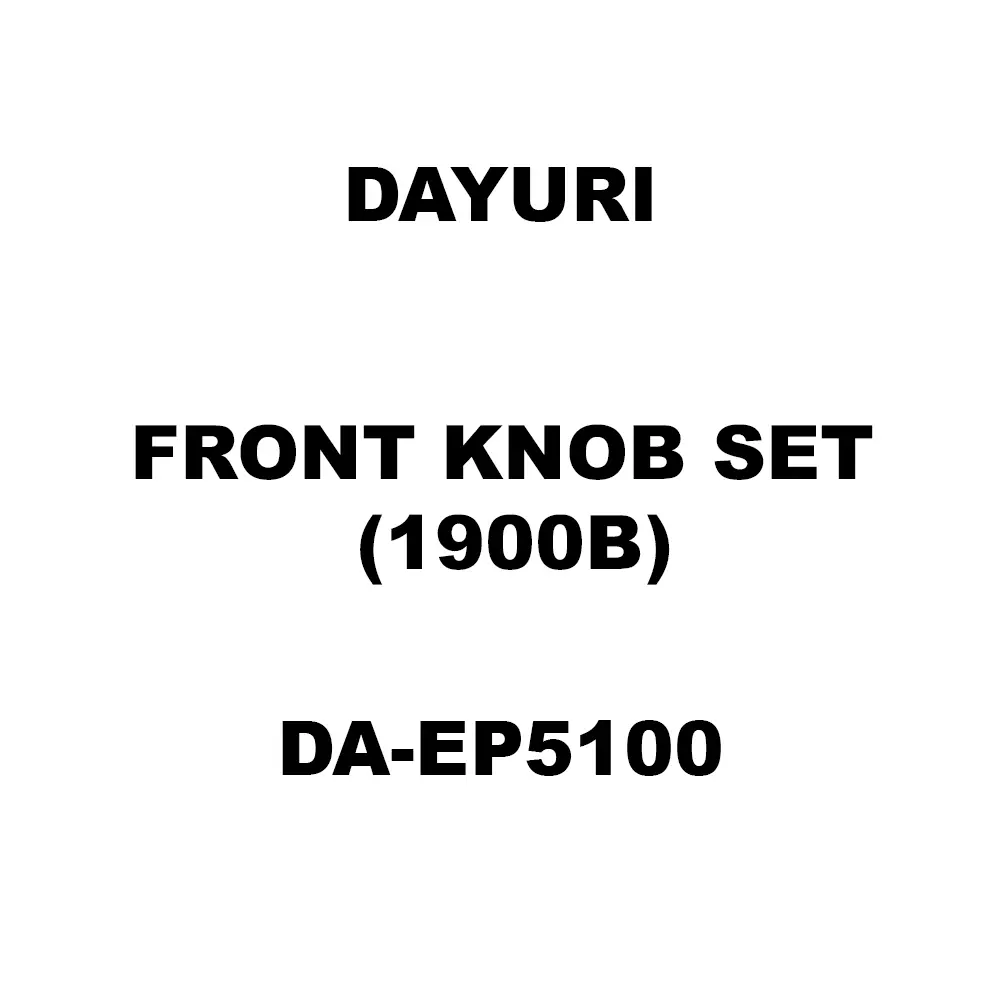Dayuri Front Knob Set (1900B) Spare for Electric Planer DA-EP5100