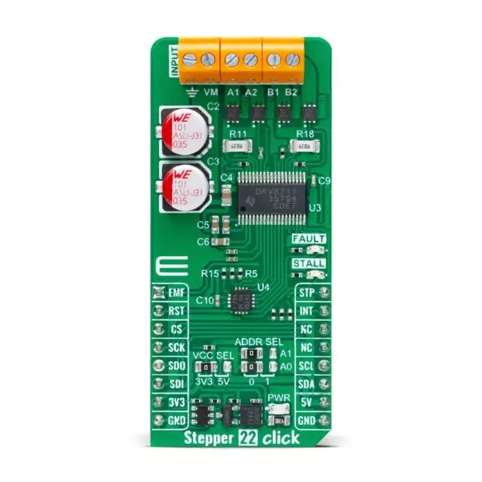 MikroElektronika Bipolar Stepper Motor Gate Driver From Texas Instruments Motor Controller for DRV8711 for And More, MIKROE-6206
