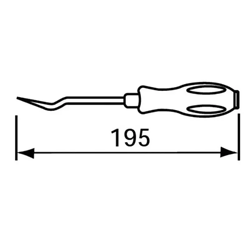 Ktc Medium Angle Short Clip Clamp Tool 10 mm Clip Size 195 mm Length, AP203-10A