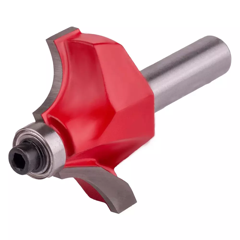 Gaocheng Router Bit Ovolo Type 21 mm Cutting Dia. 10 mm Length 4 mm Radius, HSS, 9031