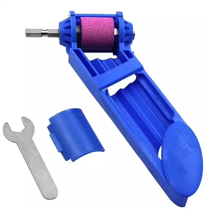 NIKTION Drill Bits Sharpner 2.0-12.5 mm Plastic For Iron-Based Drill Bits Blue