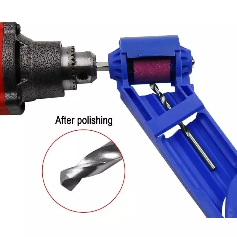 NIKTION Drill Bits Sharpner 2.0-12.5 mm Plastic For Iron-Based Drill Bits Blue
