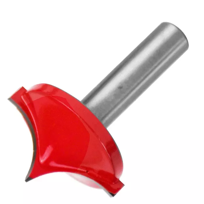 AKARI Router Center Ologo Bit 8 mm Shank Size Red & Chrome for Routing in Wood, RB-4