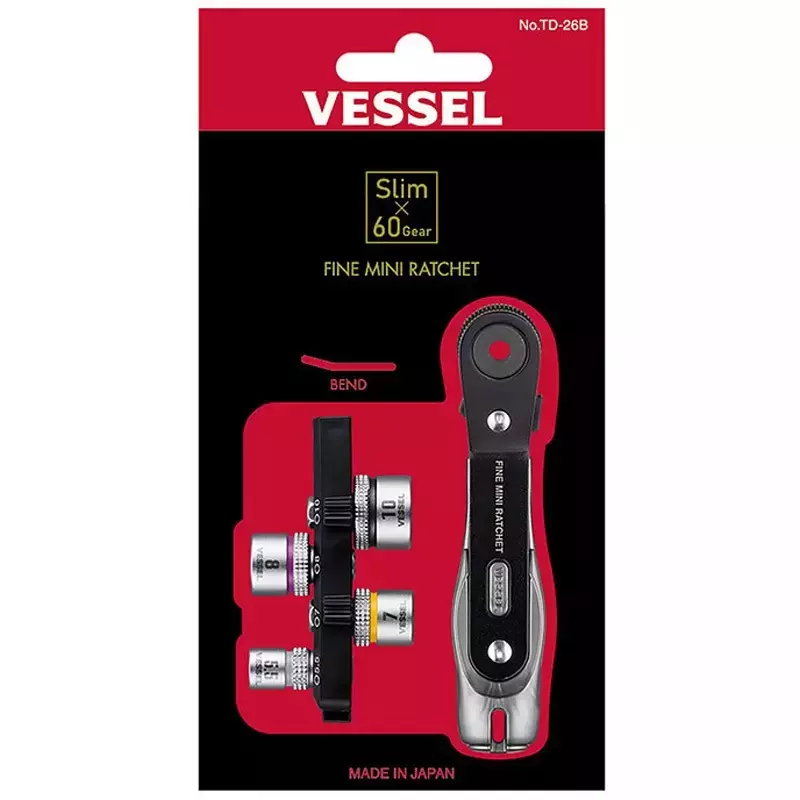 Vessel Fine Mini Ratchet Bend, TD-26B