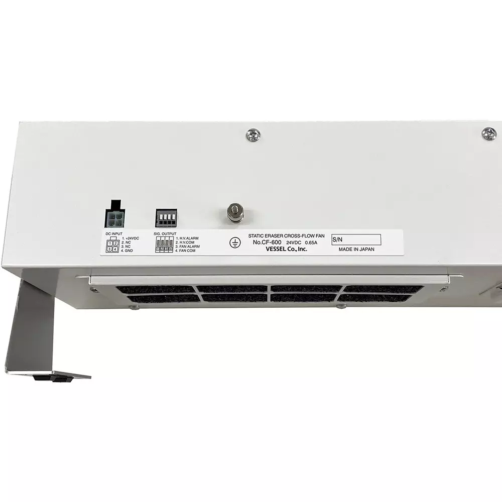 Vessel Static Electricity Removal Fan Cross Flow Type 900 mA Max. Current Consumption, CF-600