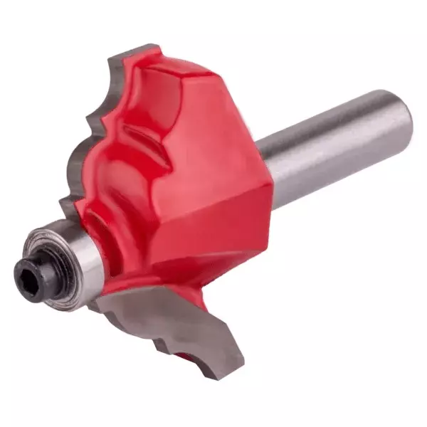 Gaocheng Router Bit Ovolo Cover Profile Type 38 mm Cutting Dia. 12 mm Length 6 mm Radius, HSS, 9054