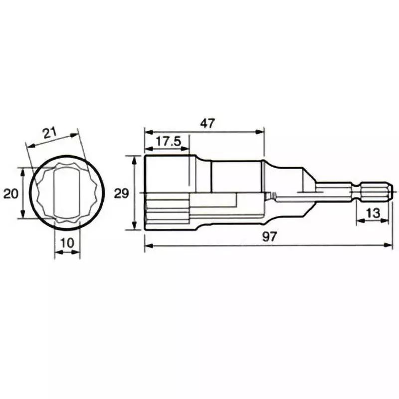 Vessel Foam tie socket ivy, A202110F