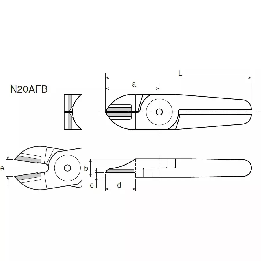 Vessel Air nipper blades (double-edged clipper/carbide), N30AFB