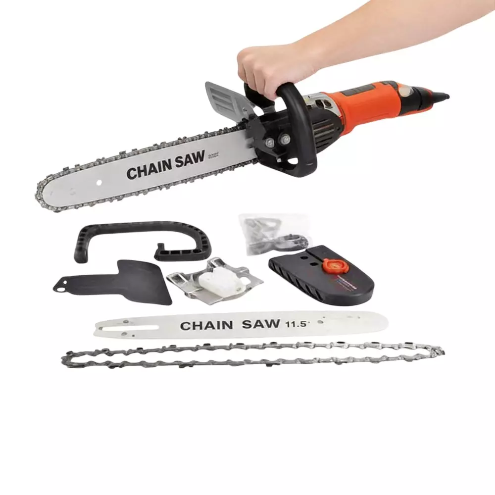 xlnt-angle-grinder-to-mini-chain-saw-converter-kit-for-tree-pruning-gardening-carpentry-rough-cutting-with-guide-bar-saw-chain