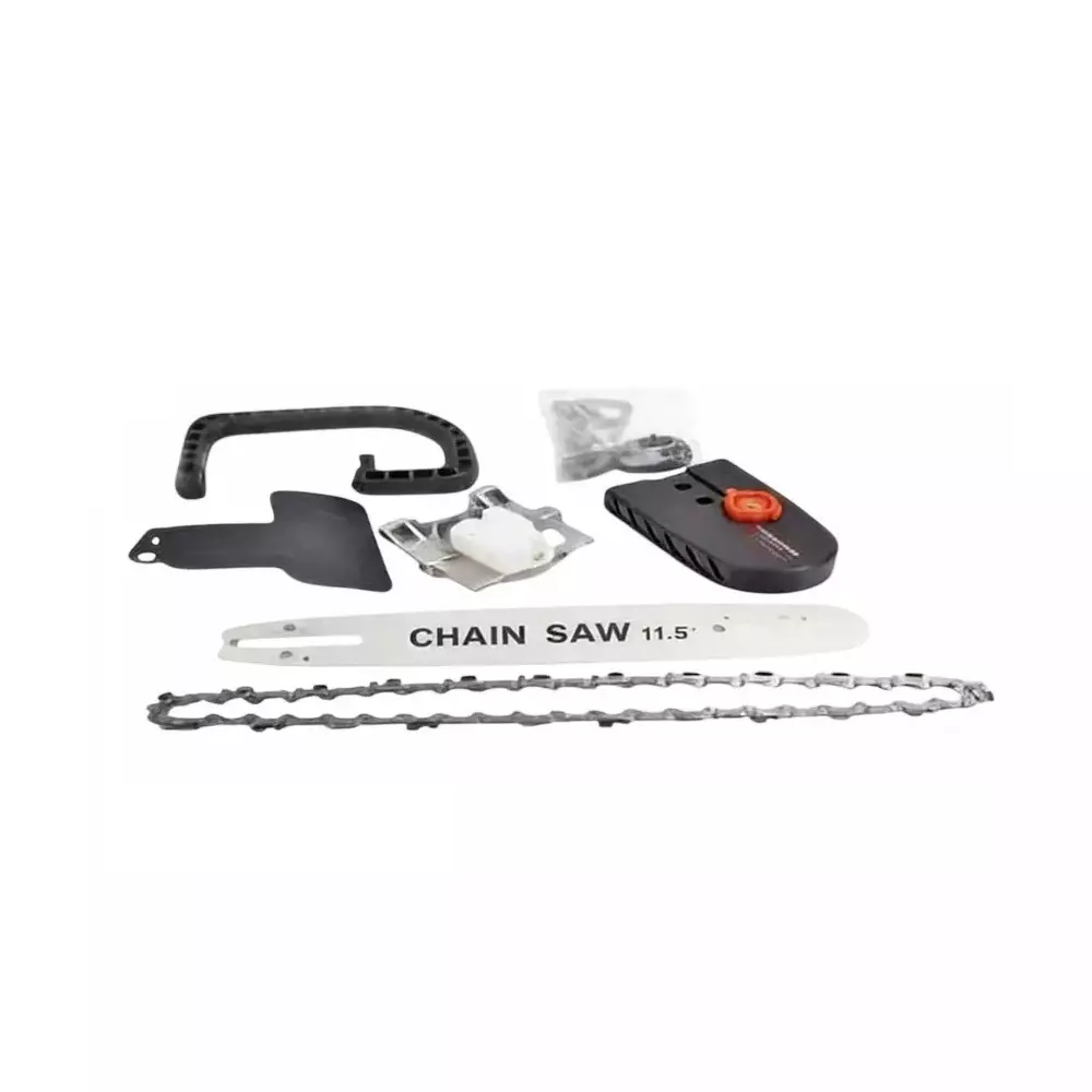 XLNT Angle Grinder to Mini Chain Saw Converter Kit for Tree Pruning & Gardening, Carpentry Rough Cutting (With Guide Bar & Saw Chain)