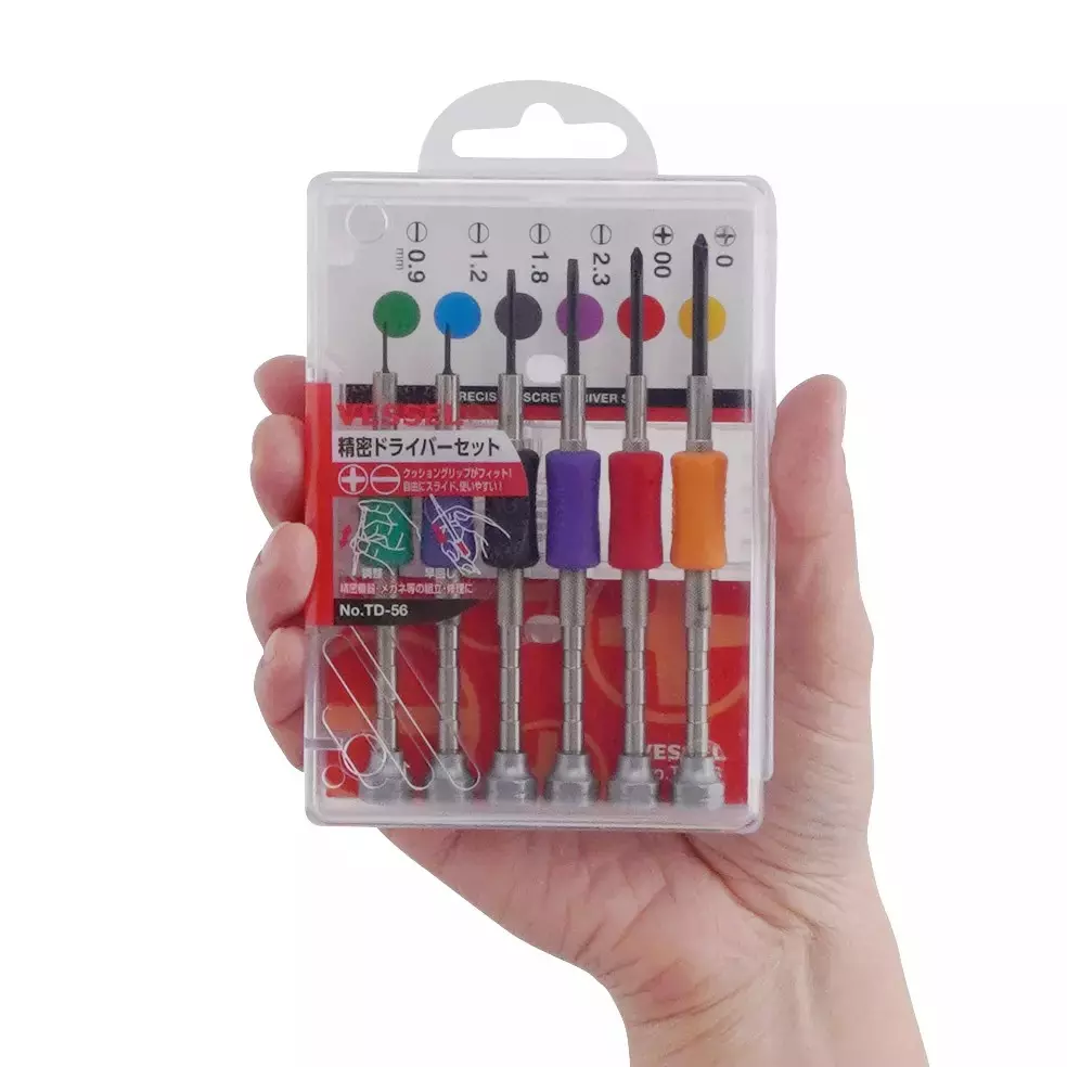 Vessel Precision Screwdriver 6pcs Set, TD-56