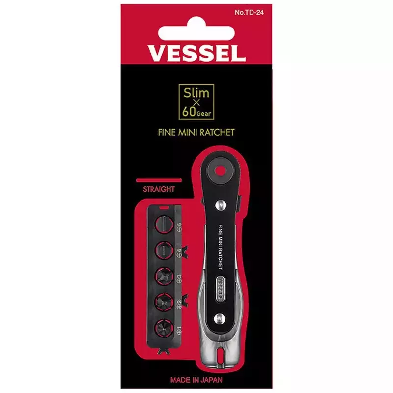 Vessel Fine mini ratchet straight type, TD-24