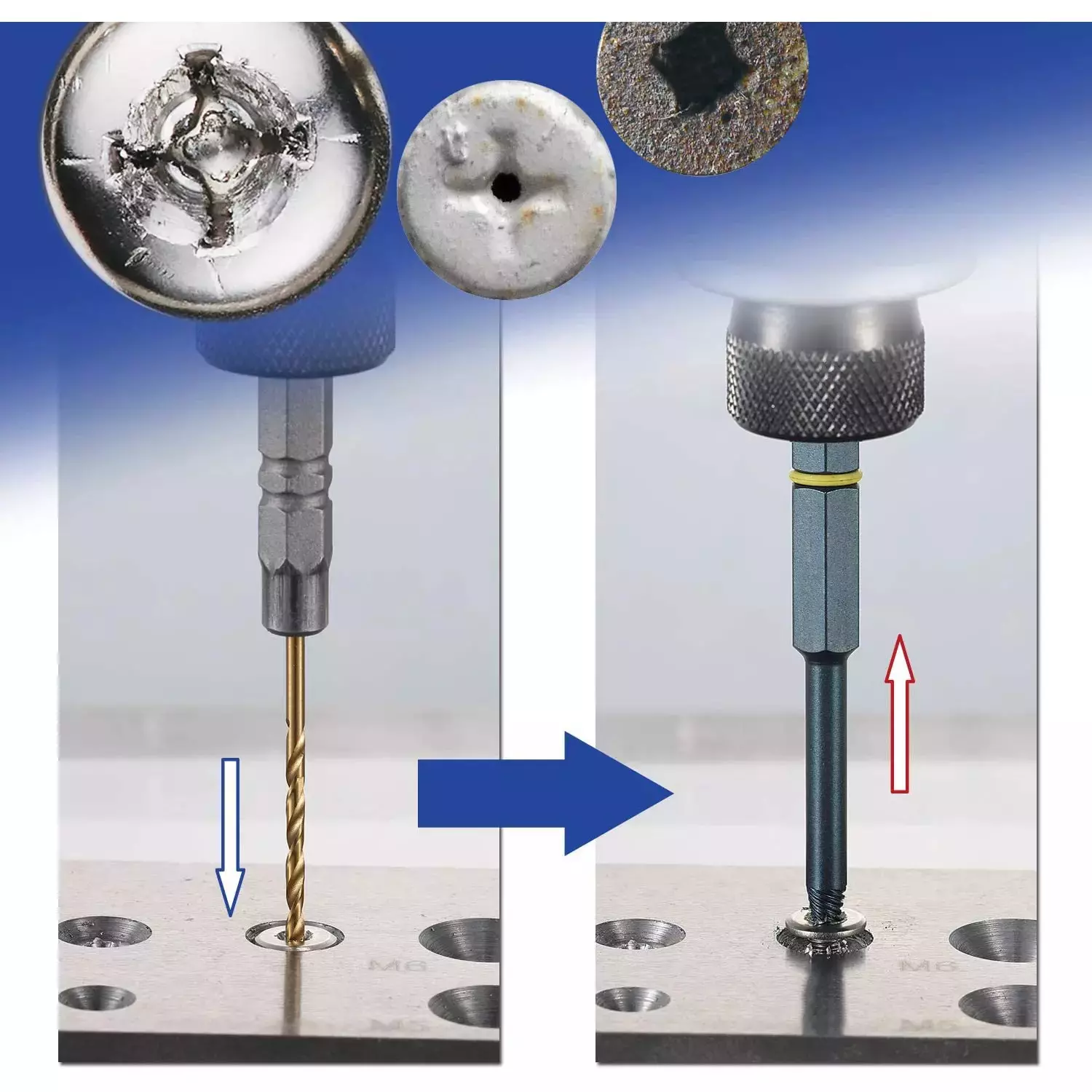 Vessel Screw Extractor Bit Slim, NEJ-45
