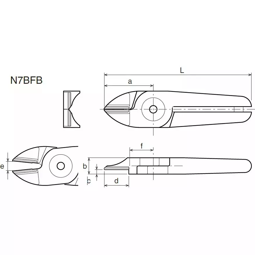 Vessel Air nipper blade (single-edged clipper/super hard), N7BFB