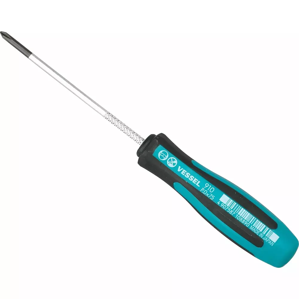 Vessel MEGADORA Thin Shaft Screwdriver, 910+0Ã—75