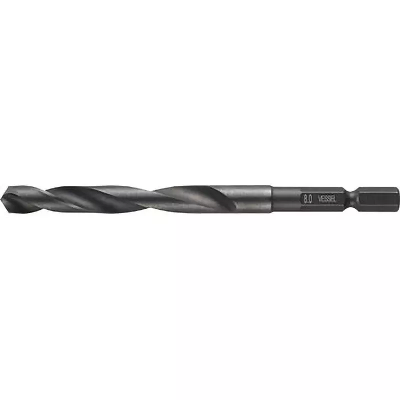 Vessel KESSAKU Drill Bit Hexagonal 111 mm Overall Length for Steel, KMD-8.0