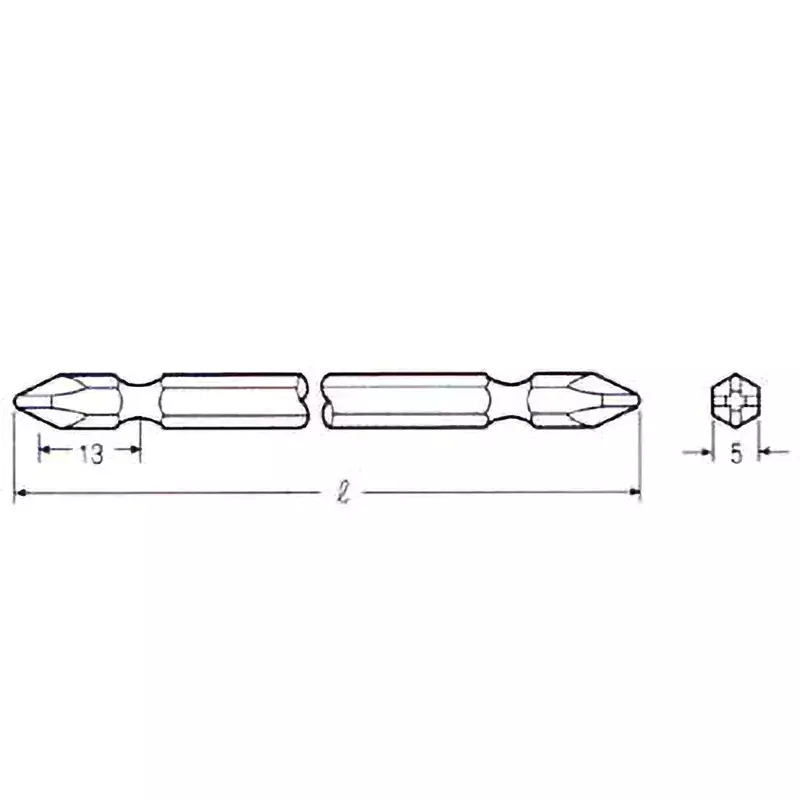 Vessel Air Screwdriver Bit, B36 (+)2 100 H