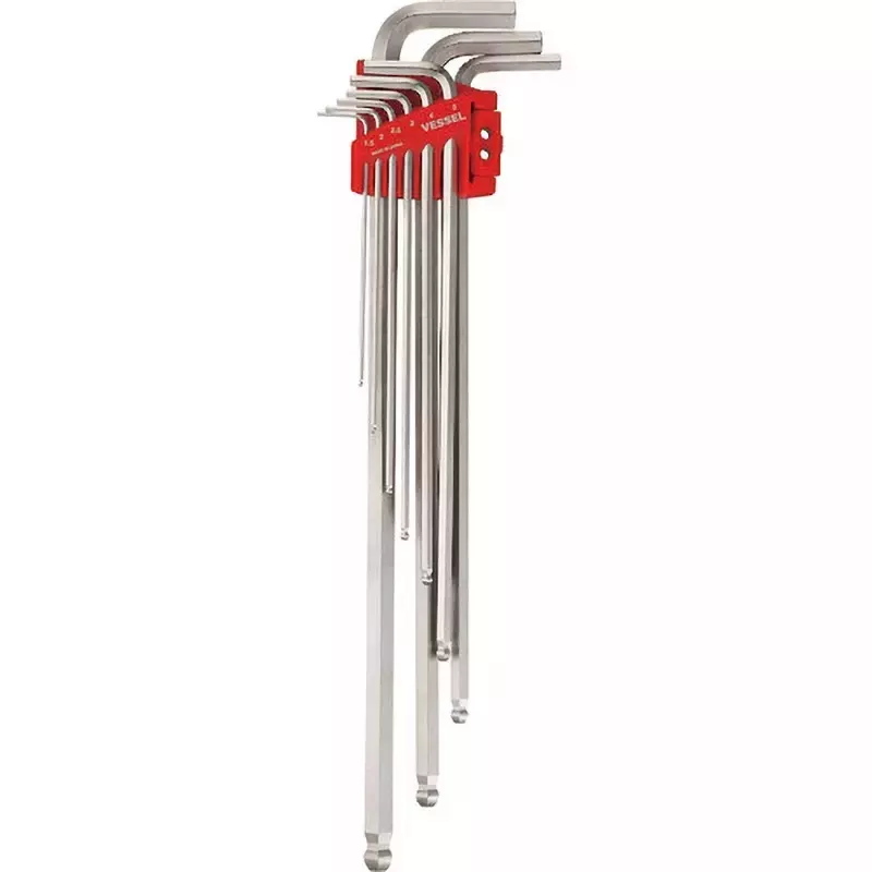 Vessel Final tightening ball point wrench (extra long type) 9 pcs 8309BPXL, 8309BP-XL