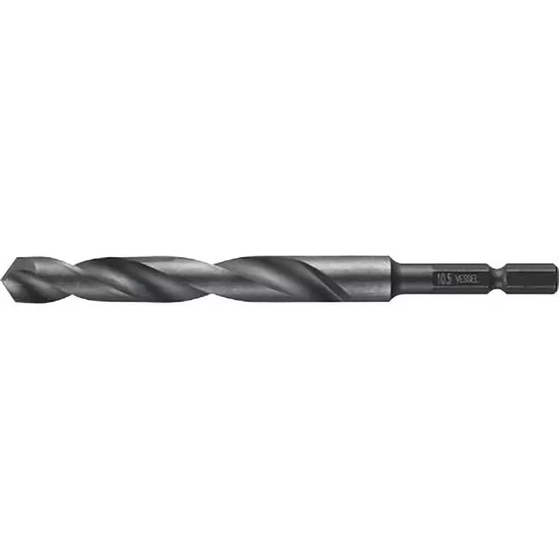 Vessel KESSAKU Drill Bit Hexagonal 122 mm Overall Length for Steel, KMD-10.5