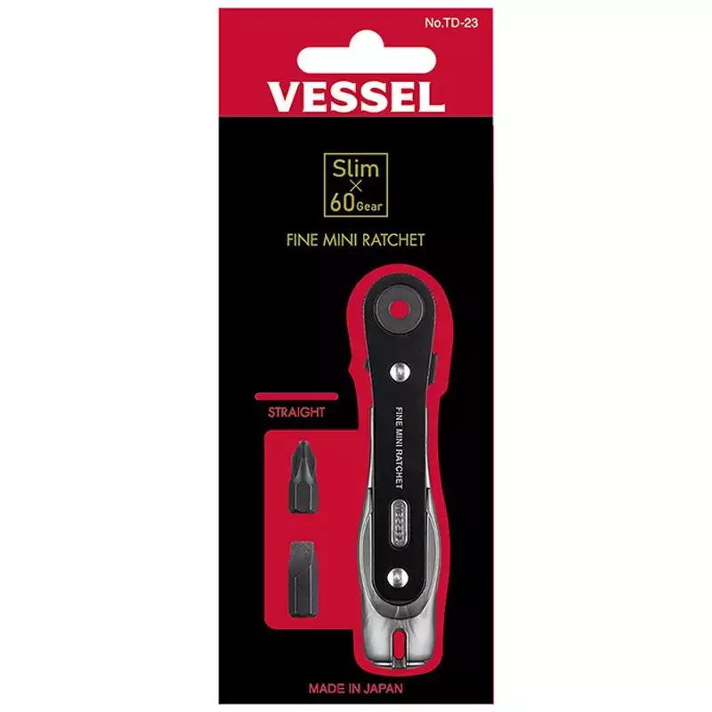Vessel Fine mini ratchet straight type, TD-23