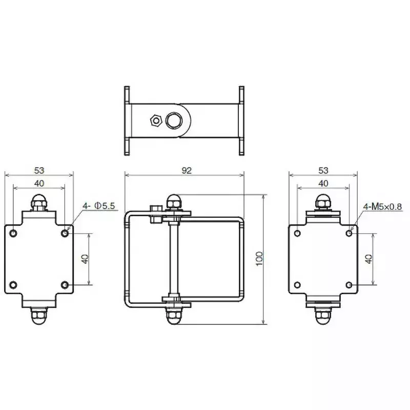 Vessel Hand free arm + R type (swivel type) attachment, HFB-R