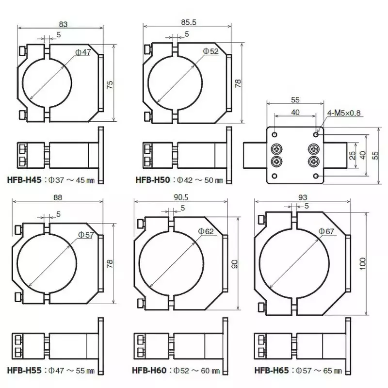 Vessel Hand free arm + holder attachment, HFB-H45