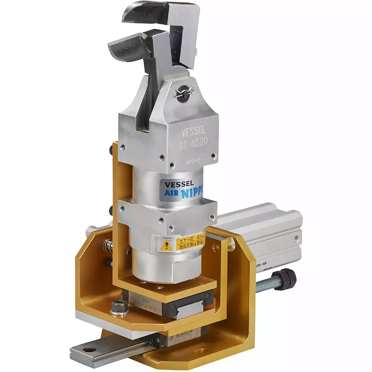Vessel W slide air nipper bracket type, GT-NB20LW-10TML-50DM-SM