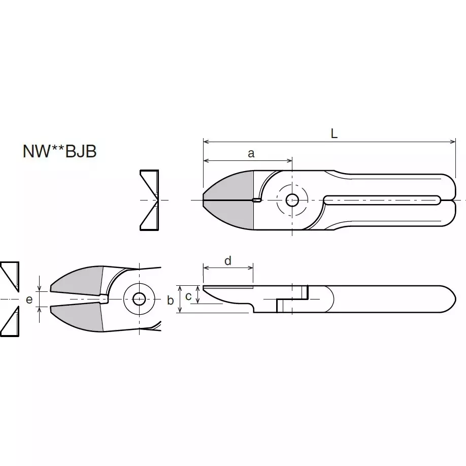 Vessel Double acting straight single edge (carbide), NW20BJB