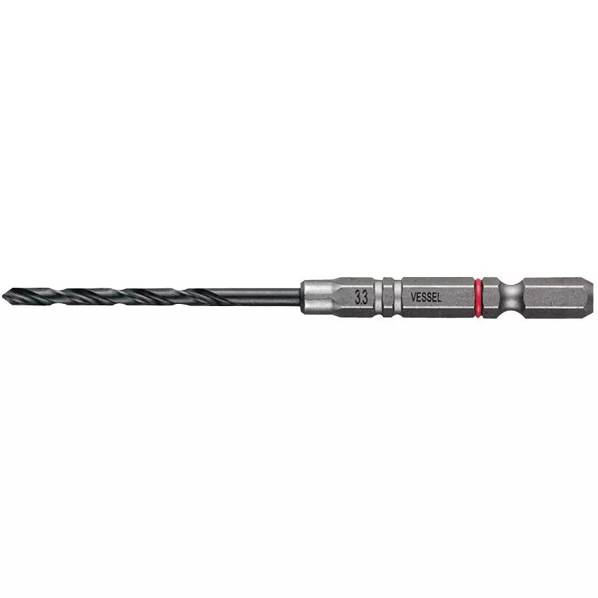 Vessel Cushion Drill Φ3.3 mm for Iron Work, AMD3S-3.3 (Set of 3 Pcs)