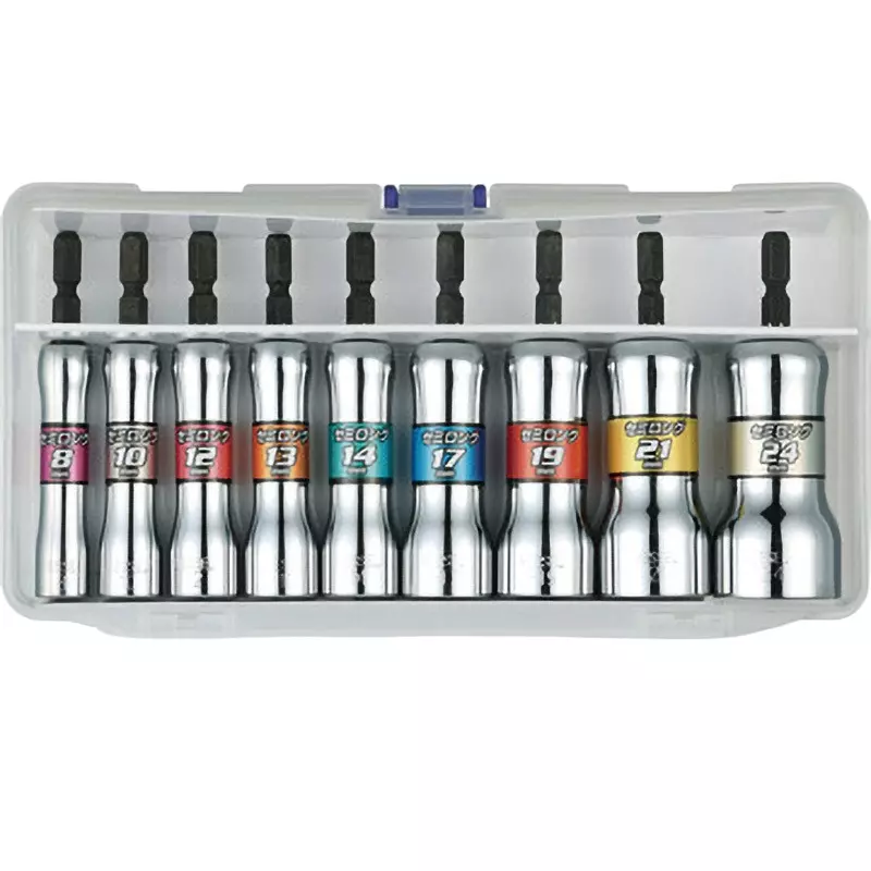 Vessel Rigid Semi-Long Socket 90 mm Overall Length, SL209PS (9 Pcs Set)