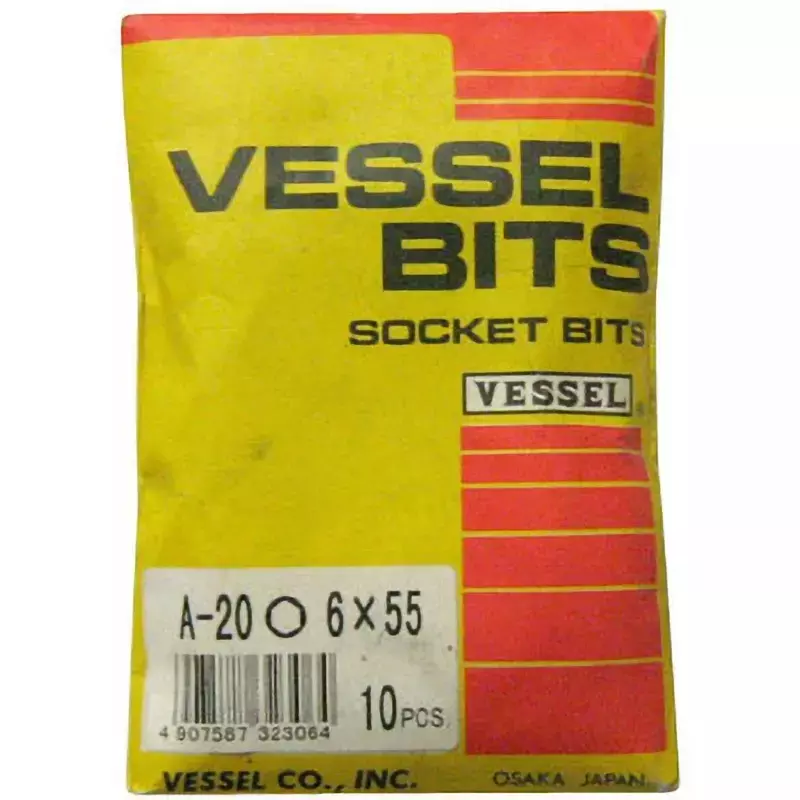 Vessel Socket Bit A20, A20-6Ã—55