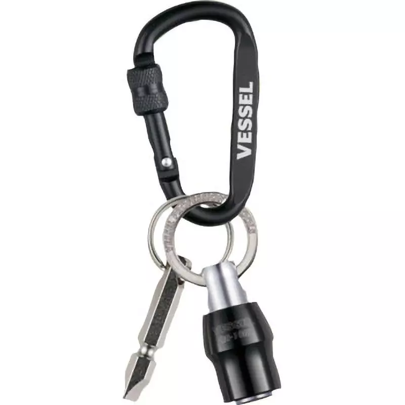 Vessel Quick Catcher Aluminum Body Black 61 mm Overall Length with Key Adapter, QB-KBAD