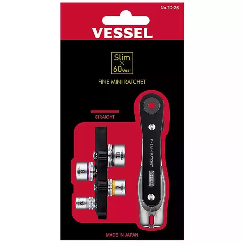 Vessel Fine mini ratchet straight type, TD-26