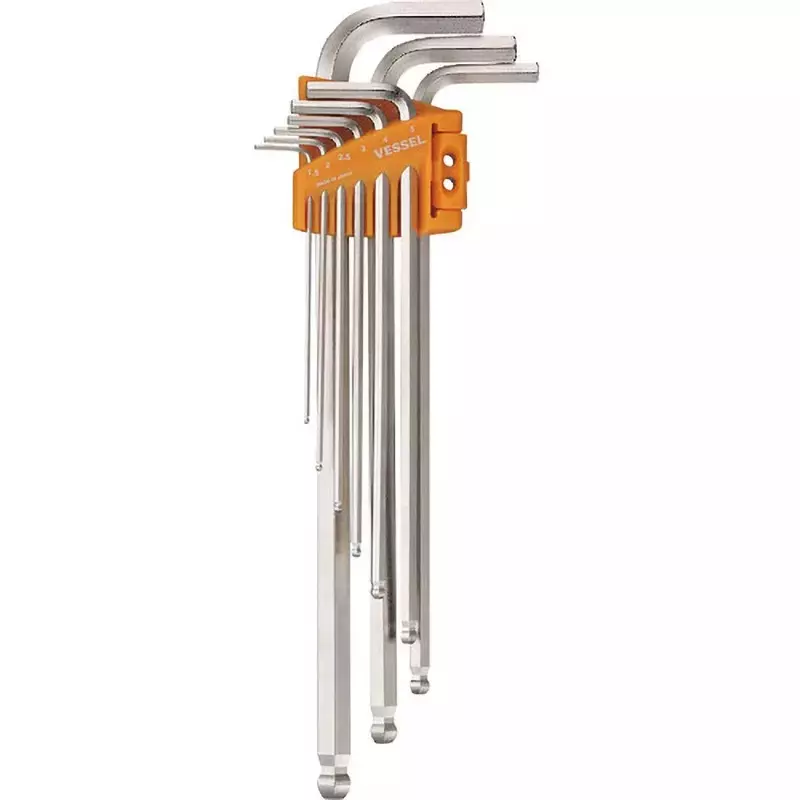 Vessel 9-piece ball point wrench (long type), 8309BP-L