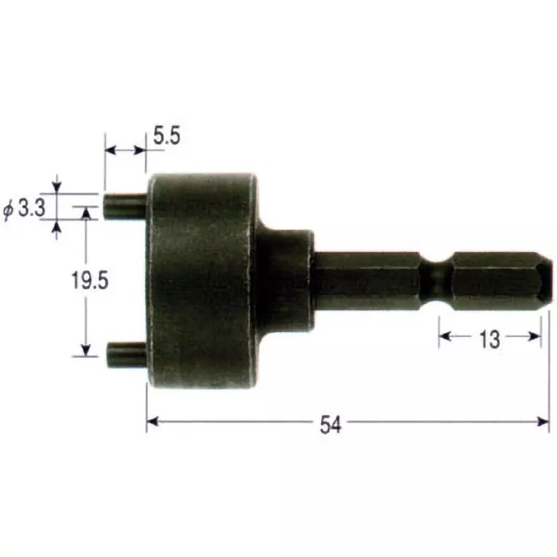 Vessel Disc Nut Pin Wrench Φ3.3 mm Pin Diameter, A202050P