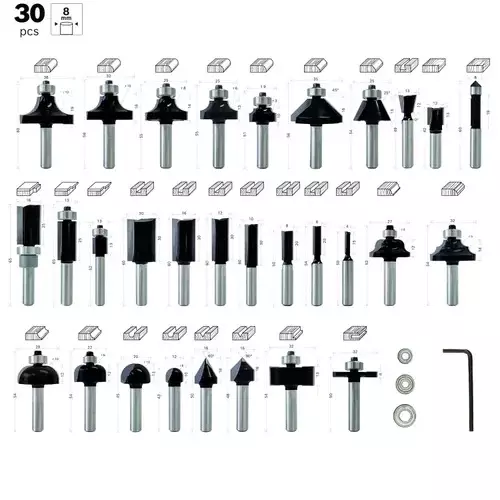 bosch-30-pcs-router-bit-set-8-mm-shank-diameter-suitable-for-gof-130-router-2607017475