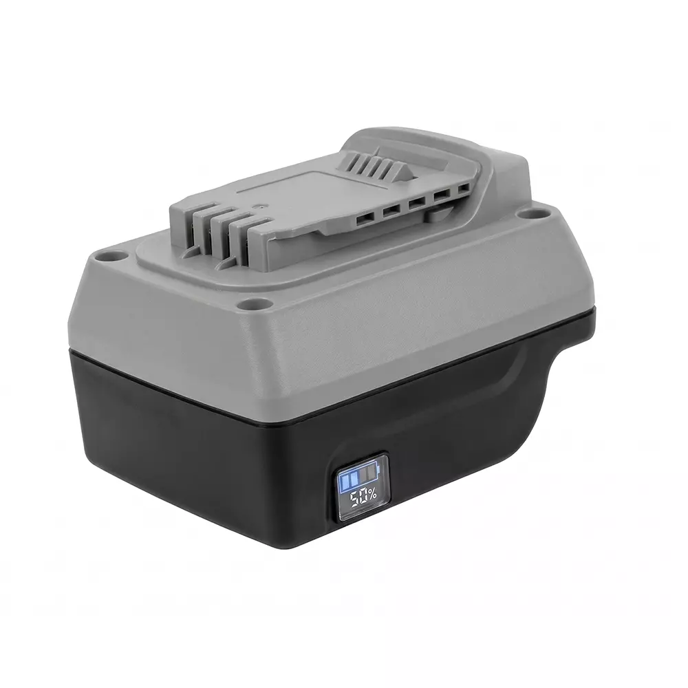 Groz Battery Adaptor ABS Body for Dewalt, Milwaukee & Metabo Batteries, ADP/RB/DMM/BGG