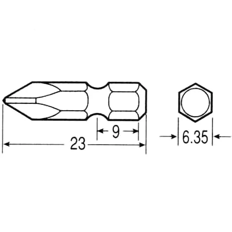 Vessel Air Screwdriver Bit, B39 (+)1 23 H