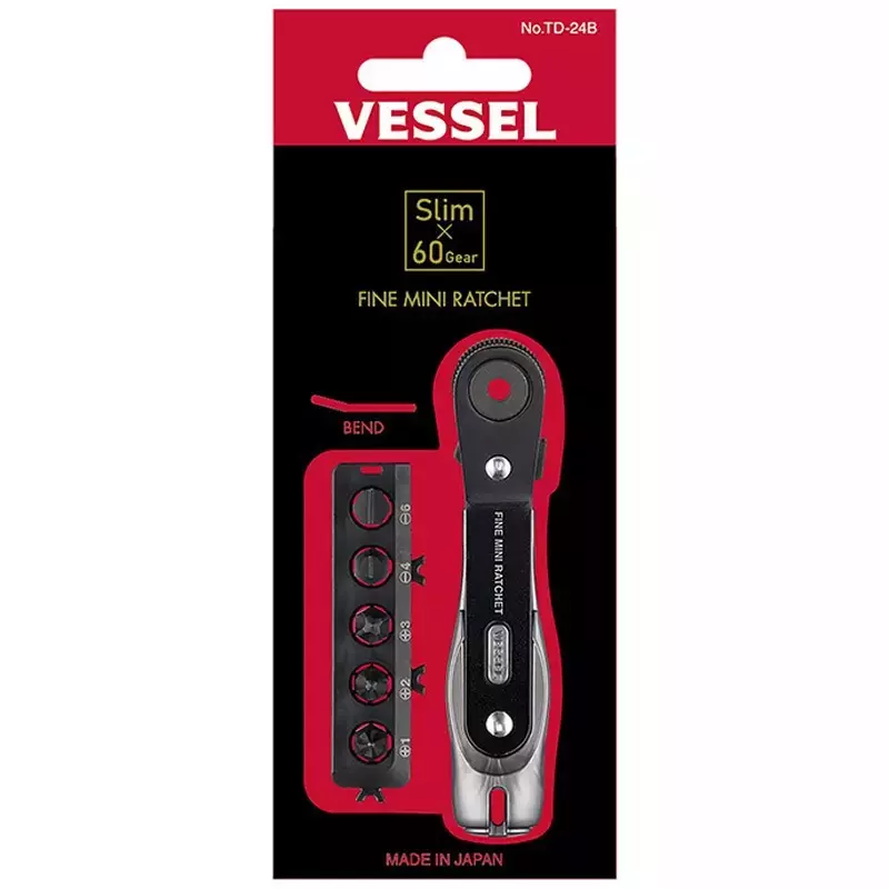Vessel Fine Mini Ratchet Bend, TD-24B