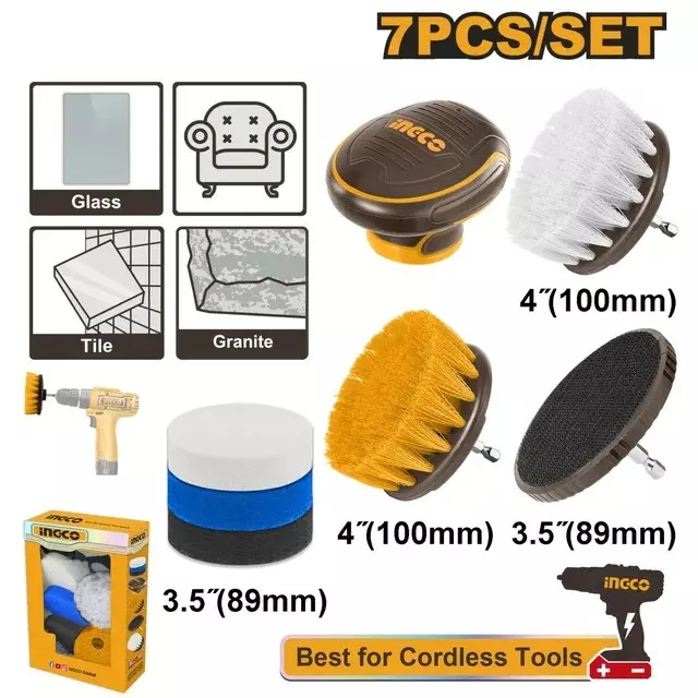 ingco-7-pcs-cleaning-brush-set-4-inch-1016-mm-hex-shank-wcb0701