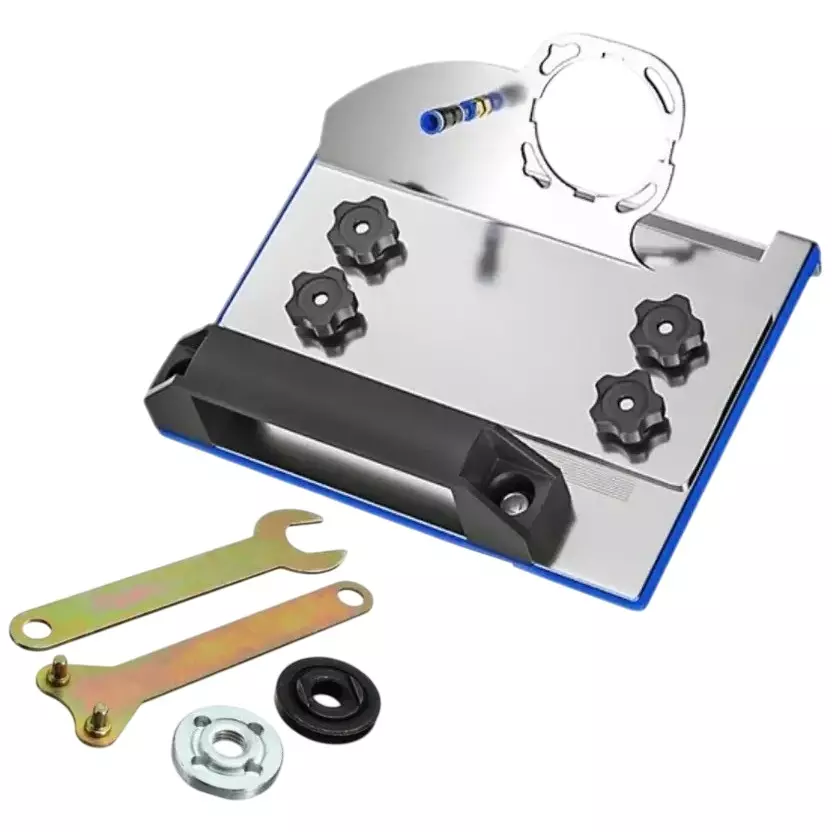 ToolsT 30 cm Tile Cutting Angle Grinder Stand with 45° Chamfer Lever Tool