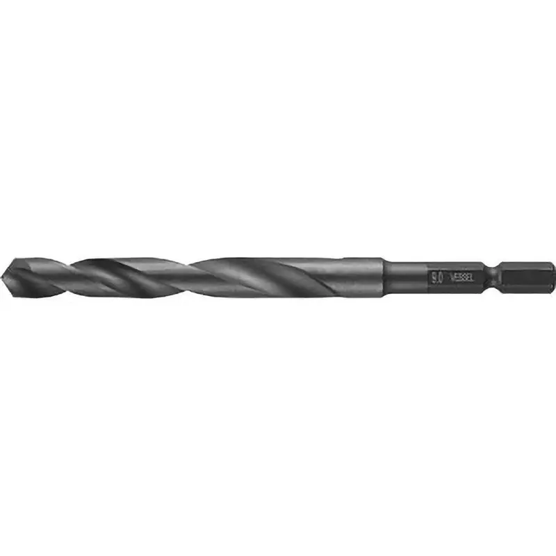 Vessel KESSAKU Drill Bit Hexagonal 117 mm Overall Length for Steel, KMD-9.0